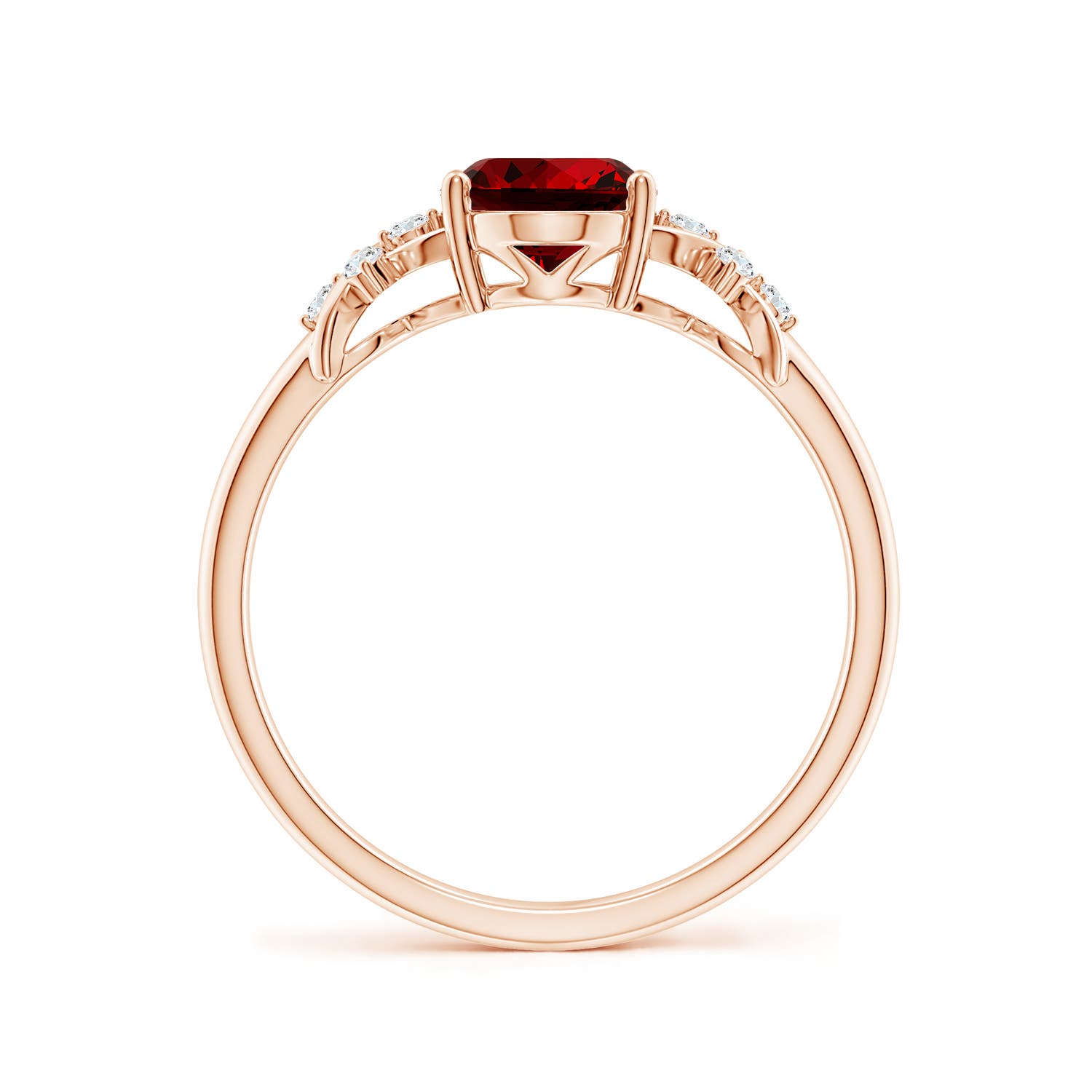 Premium - Lab-Grown Ruby / 1.33 CT / 14 KT Rose Gold