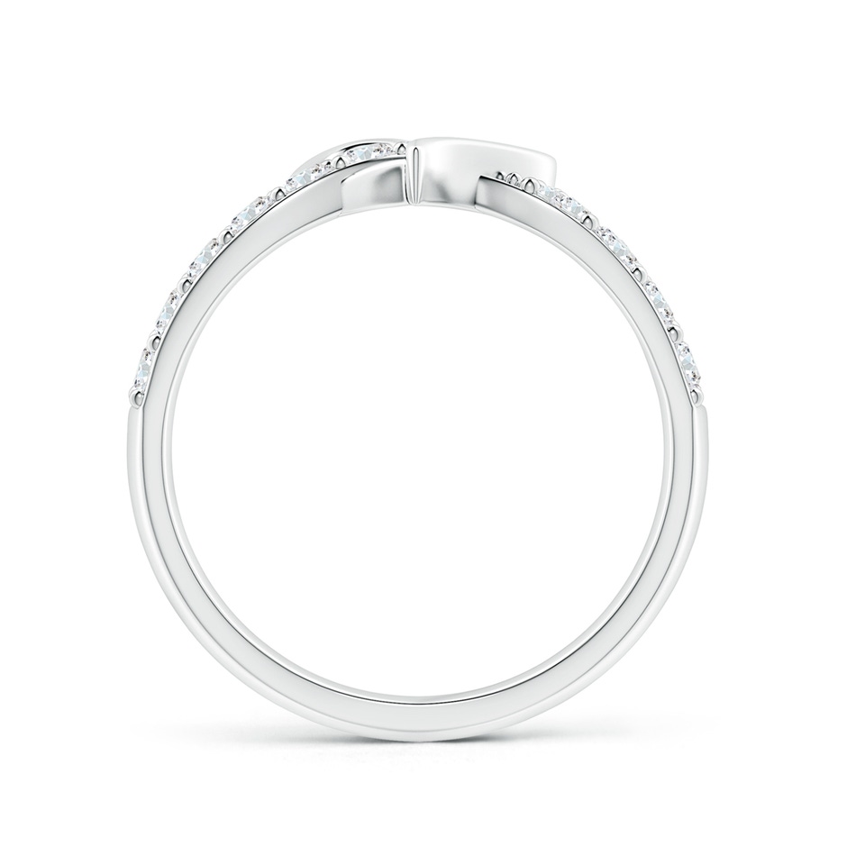 2.1mm FGVS Lab-Grown Round Diamond Criss Cross Heart Promise Ring in White Gold side 199