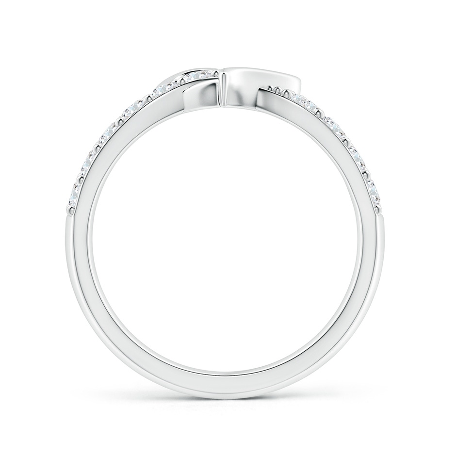 2.25mm FGVS Lab-Grown Round Diamond Criss Cross Heart Promise Ring in 18K White Gold side 199