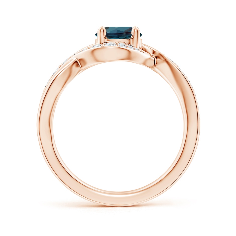6mm Labgrown Solitaire Round Lab-Grown Alexandrite Infinity Promise Ring in Rose Gold side 199