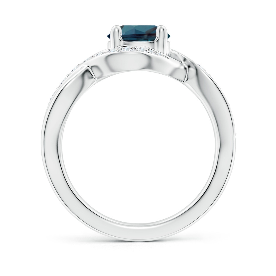 7mm Labgrown Solitaire Round Lab-Grown Alexandrite Infinity Promise Ring in White Gold side 199