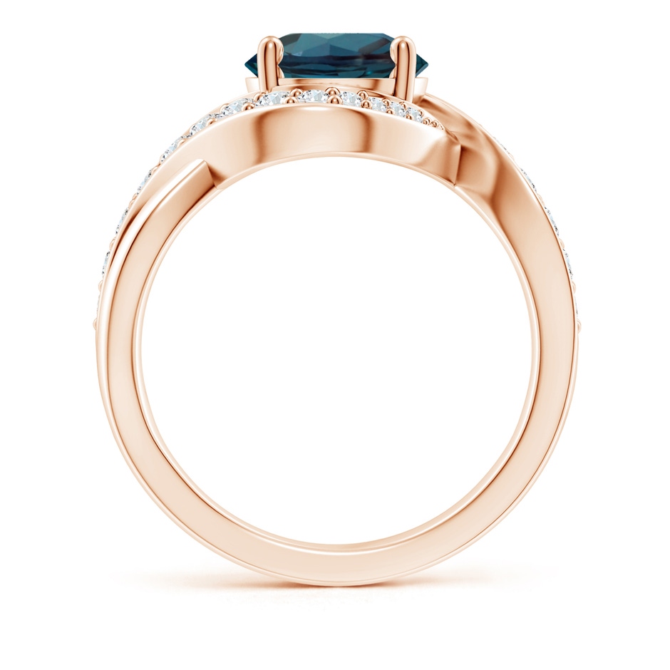 8mm Labgrown Solitaire Round Lab-Grown Alexandrite Infinity Promise Ring in Rose Gold side 199