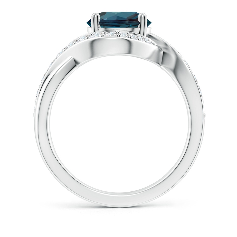 8mm Labgrown Solitaire Round Lab-Grown Alexandrite Infinity Promise Ring in White Gold side 199