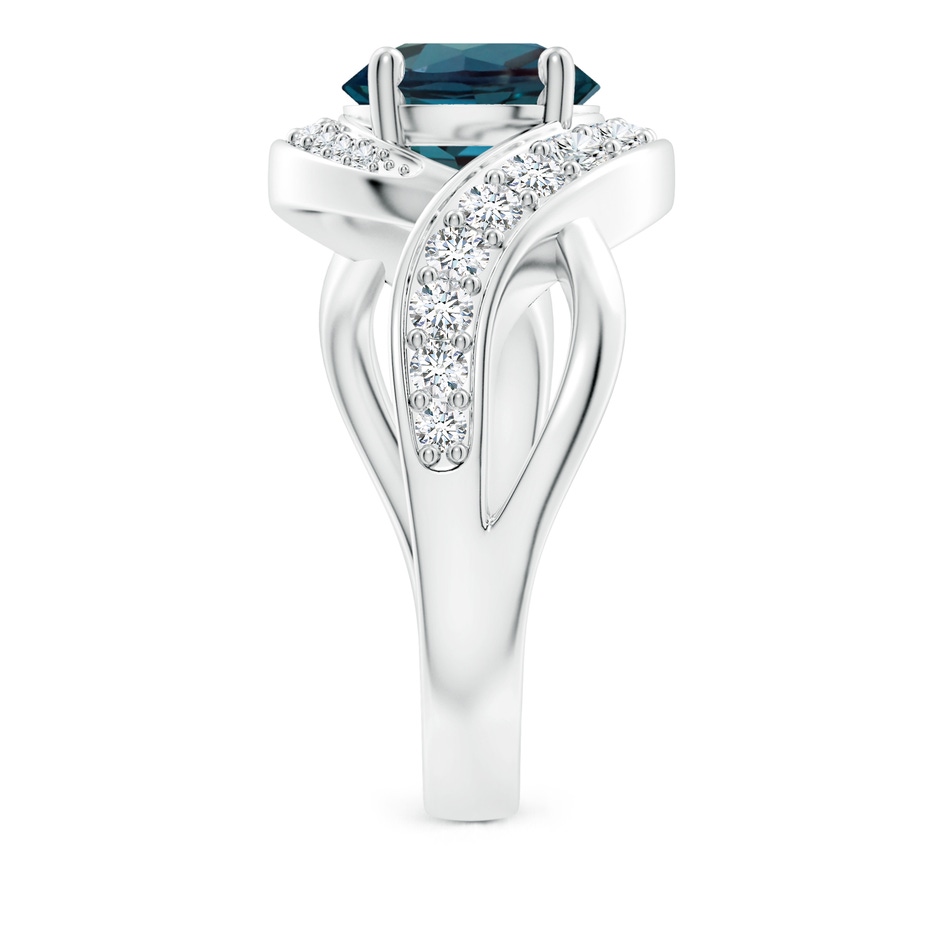 8mm Labgrown Solitaire Round Lab-Grown Alexandrite Infinity Promise Ring in White Gold side 299