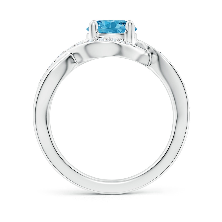 7mm Labgrown Solitaire Round Lab-Grown Fancy Intense Blue Diamond Infinity Promise Ring in White Gold side 199