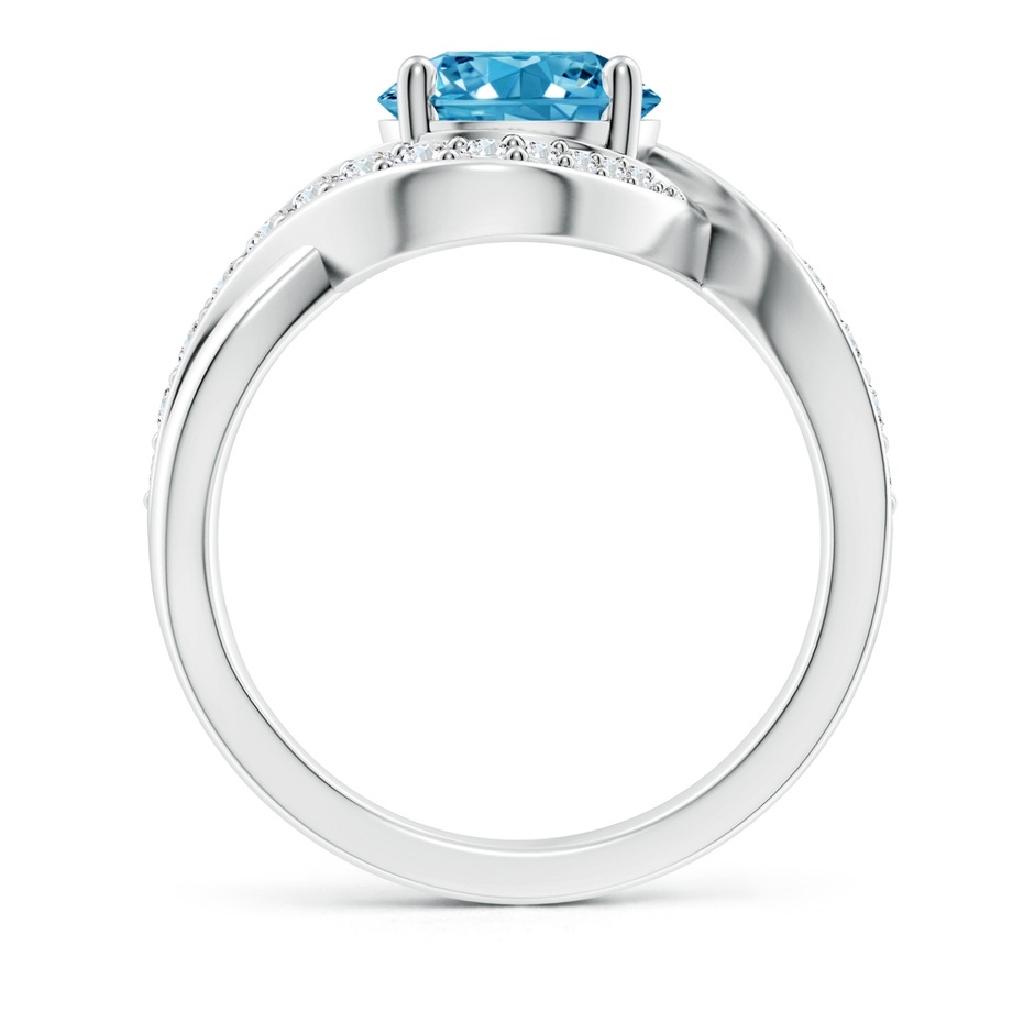 8.1mm Labgrown Solitaire Round Lab-Grown Fancy Intense Blue Diamond Infinity Promise Ring in P950 Platinum side 199