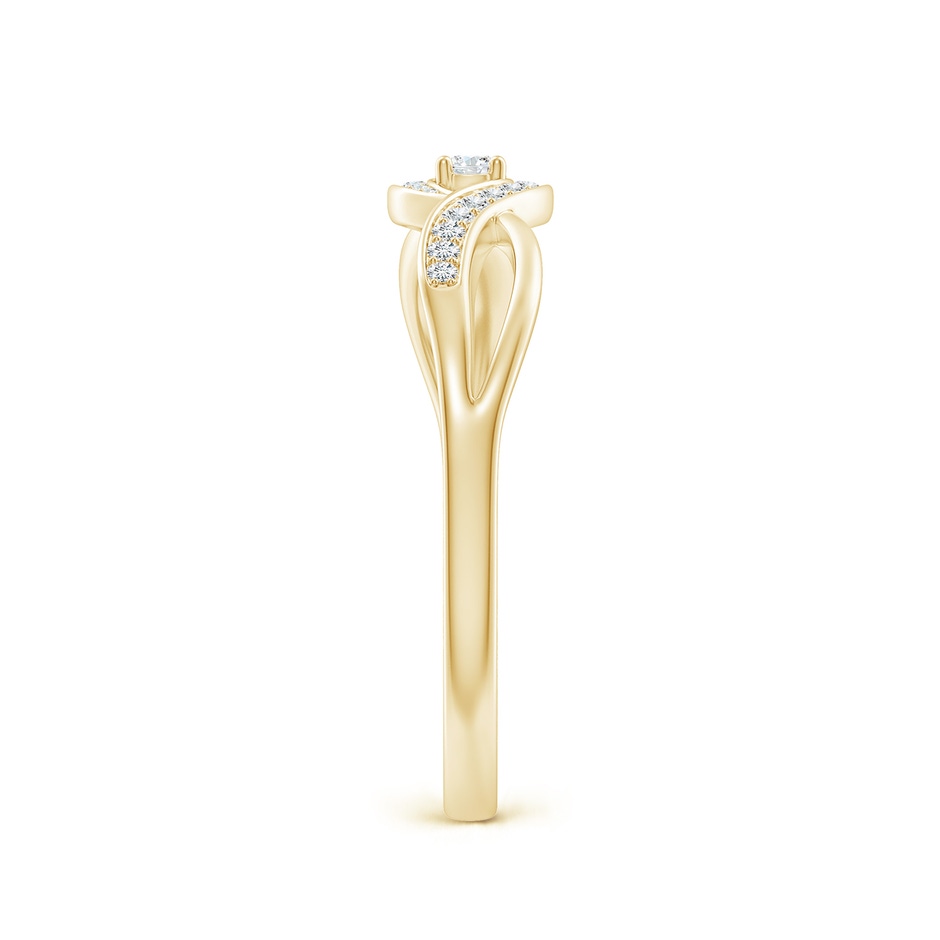 2.2mm FGVS Lab-Grown Solitaire Round Diamond Infinity Promise Ring in 18K Yellow Gold side 299