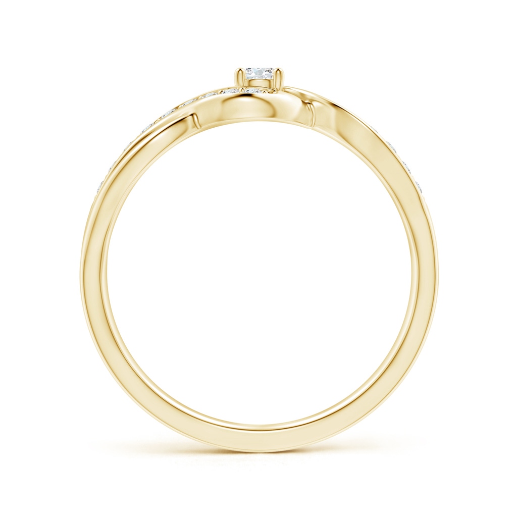2.8mm FGVS Lab-Grown Solitaire Round Diamond Infinity Promise Ring in 18K Yellow Gold - side 199