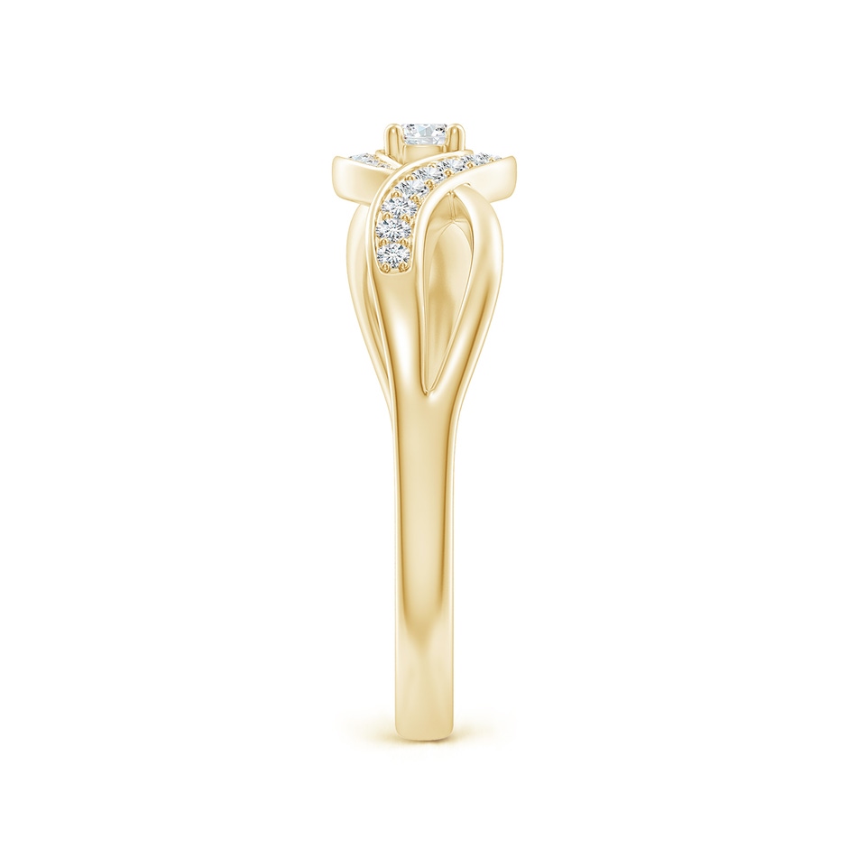 2.8mm FGVS Lab-Grown Solitaire Round Diamond Infinity Promise Ring in 18K Yellow Gold side 299