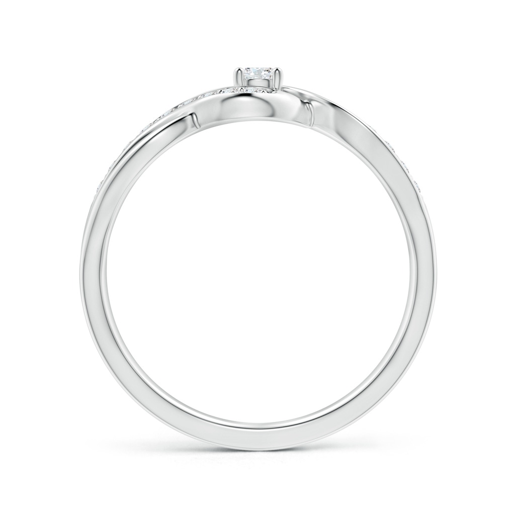 2.8mm FGVS Lab-Grown Solitaire Round Diamond Infinity Promise Ring in P950 Platinum Side 199