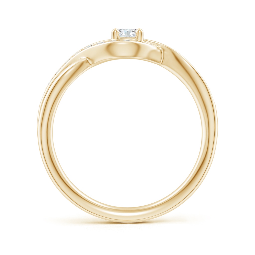 3.7mm FGVS Lab-Grown Solitaire Round Diamond Infinity Promise Ring in 10K Yellow Gold - side 199