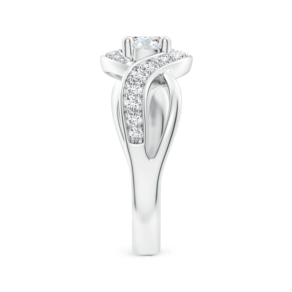 5.1mm FGVS Lab-Grown Solitaire Round Diamond Infinity Promise Ring in White Gold side 299