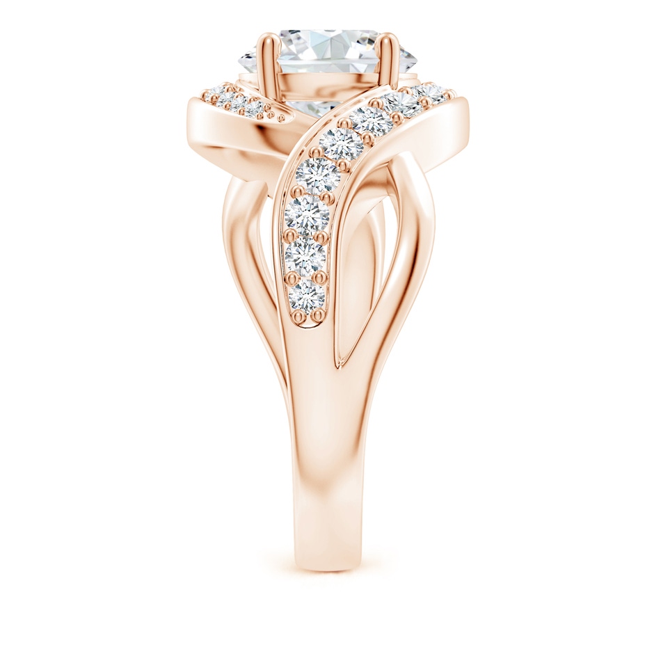 8.1mm FGVS Lab-Grown Solitaire Round Diamond Infinity Promise Ring in Rose Gold side 299