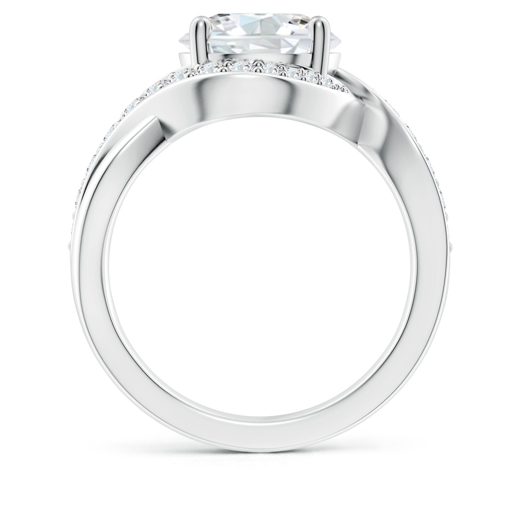 9.2mm FGVS Lab-Grown Solitaire Round Diamond Infinity Promise Ring in 9K White Gold - side 199