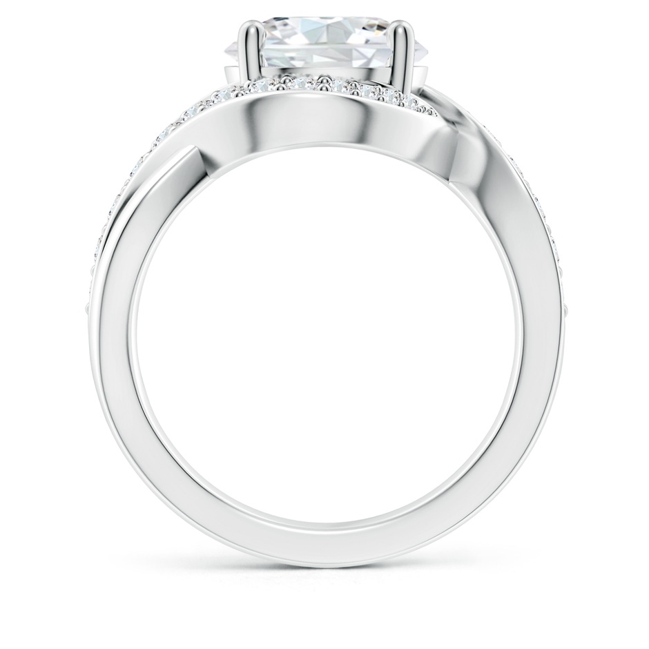 9.2mm FGVS Lab-Grown Solitaire Round Diamond Infinity Promise Ring in 9K White Gold side 199