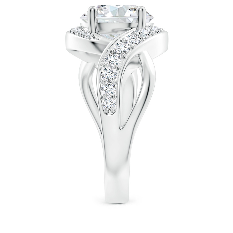 9.2mm FGVS Lab-Grown Solitaire Round Diamond Infinity Promise Ring in 9K White Gold side 299