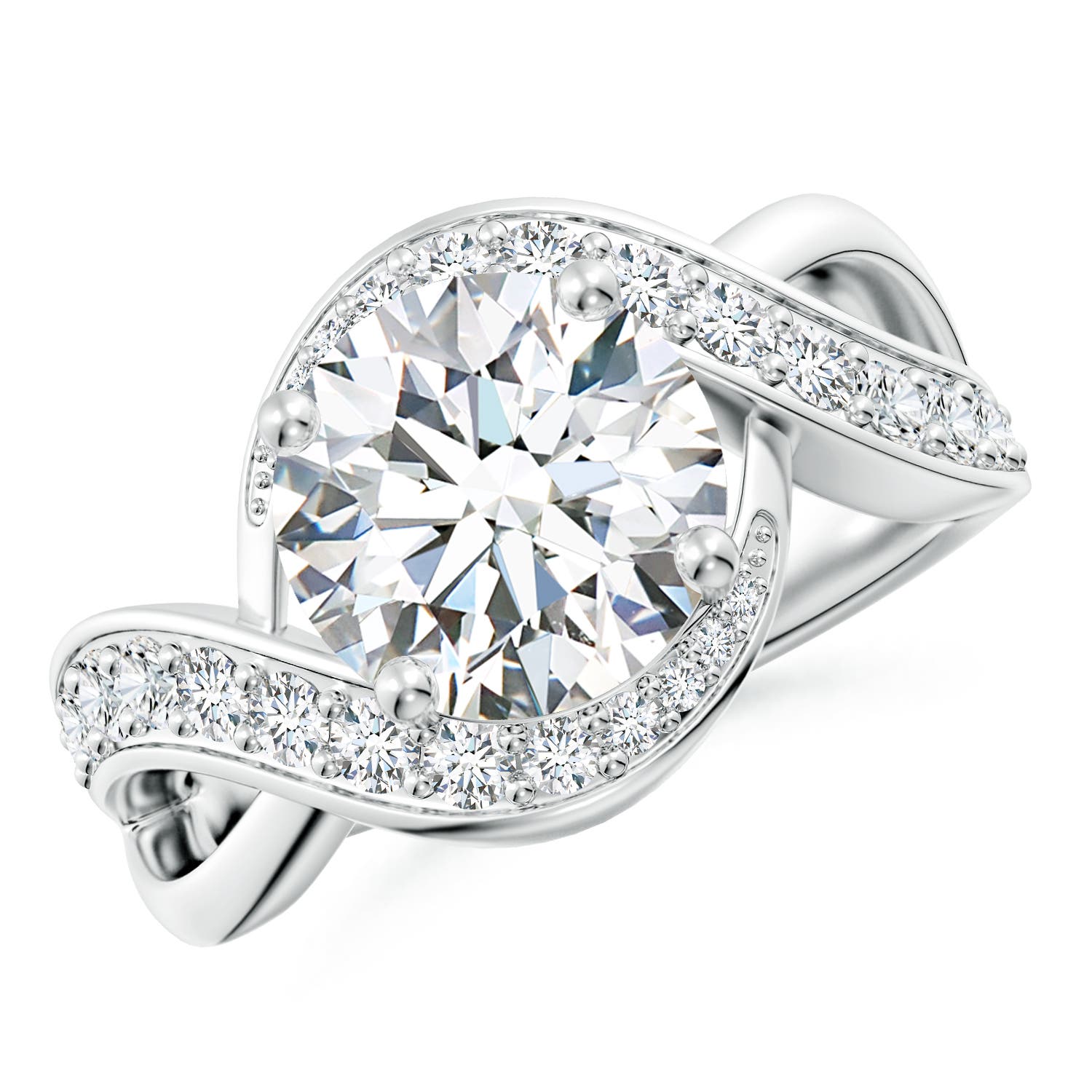 Lab-Grown Diamond Leo Engraved Signet Ring