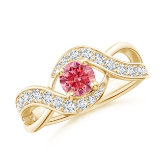 Round Fancy Intense, VS Lab Grown Pink Diamond