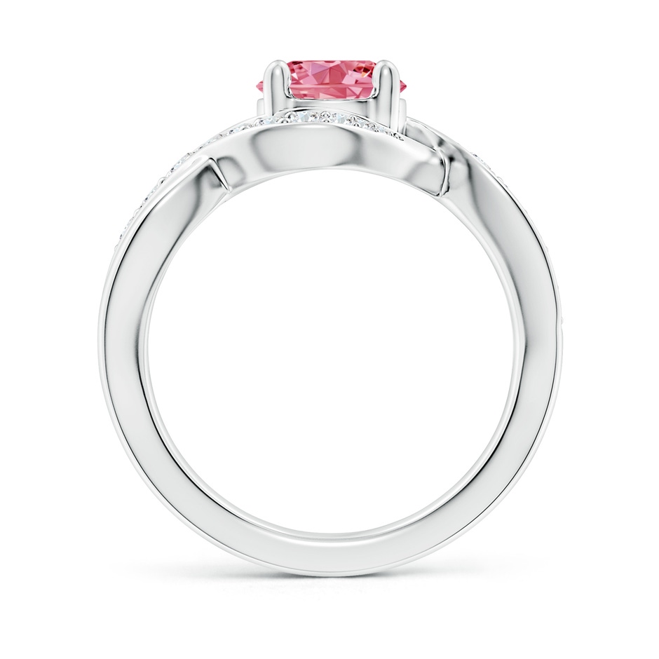 7mm Labgrown Solitaire Round Lab-Grown Fancy Intense Pink Diamond Infinity Promise Ring in White Gold side 199