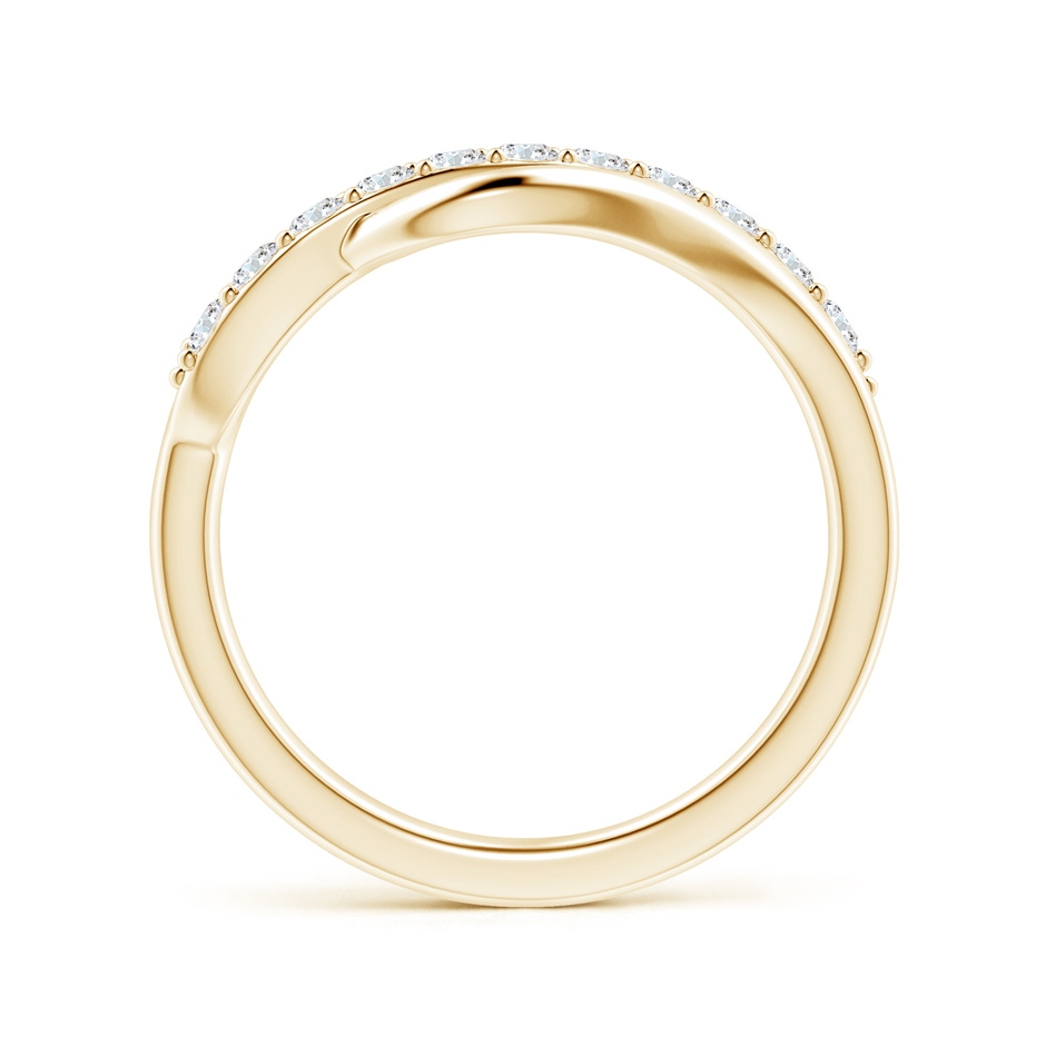 2.1mm FGVS Lab-Grown Diamond Swirl Bypass Ring in Yellow Gold side 199