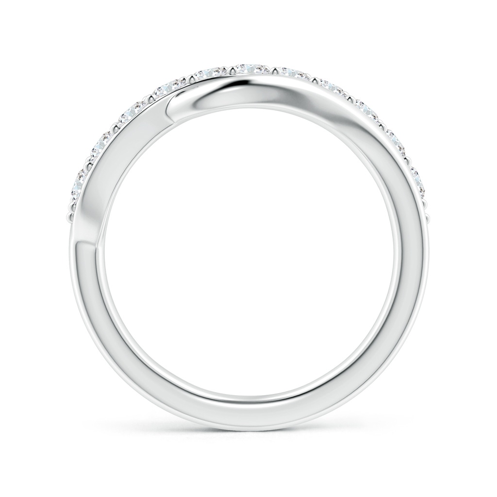 2.5mm FGVS Lab-Grown Diamond Swirl Bypass Ring in 18K White Gold - side 199