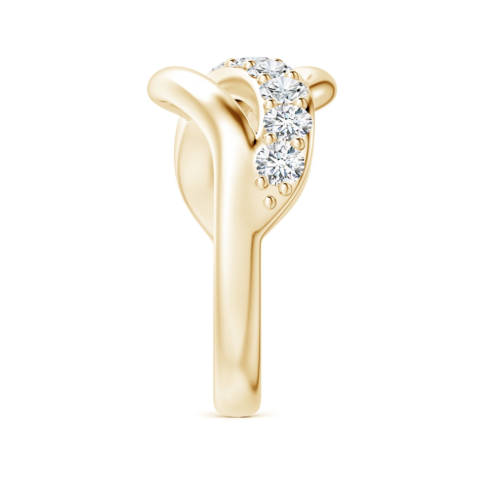3mm FGVS Lab-Grown Diamond Swirl Bypass Ring in 18K Yellow Gold side 299