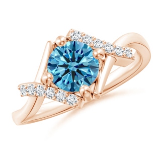 Round Fancy Intense, VS Lab Grown Blue Diamond