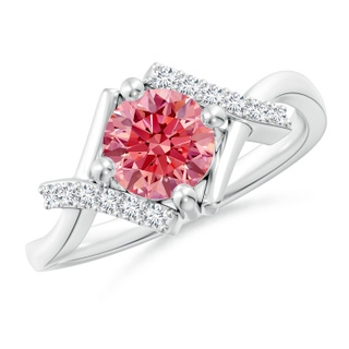 Round Fancy Intense, VS Lab Grown Pink Diamond