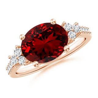 Oval Lab-Grown Lab Grown Ruby