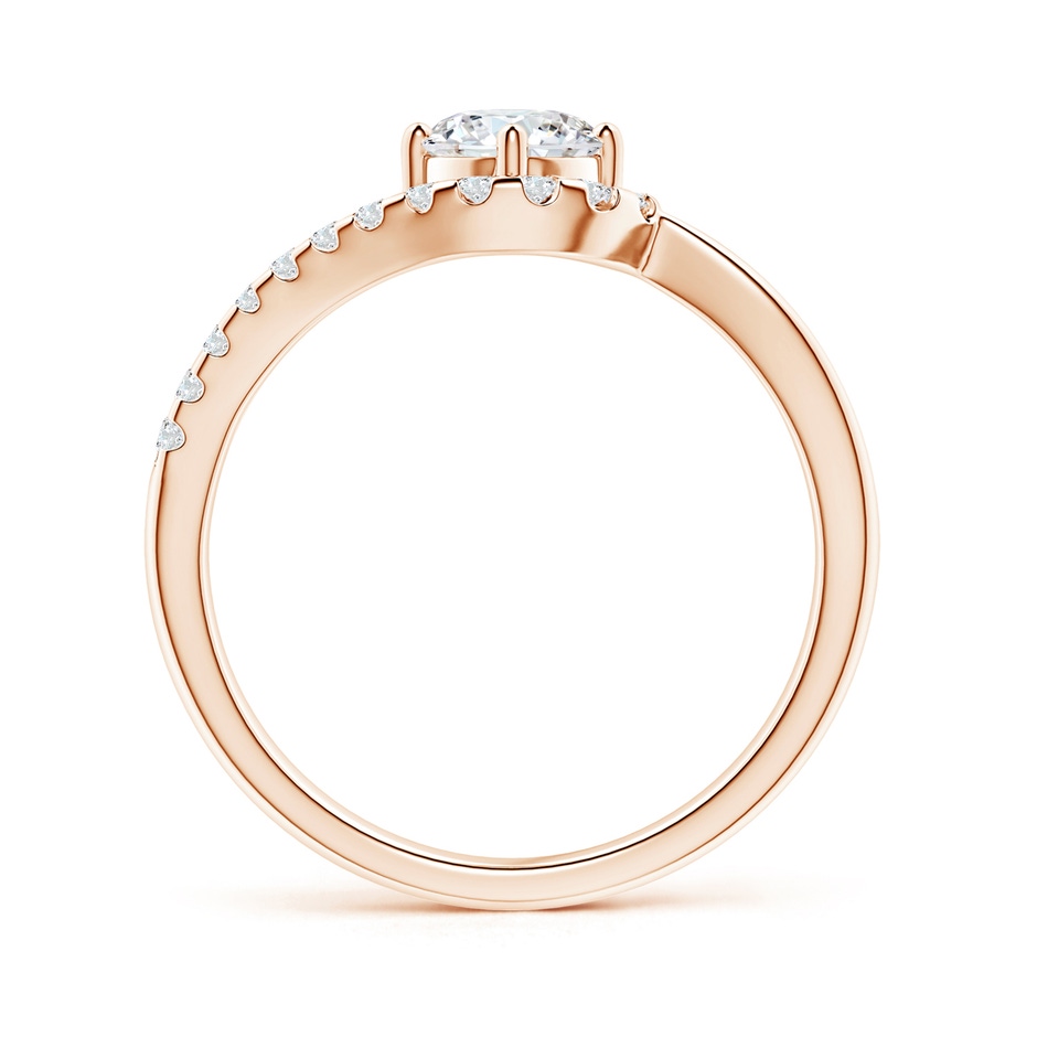 5.1mm FGVS Lab-Grown Solitaire Round Diamond Swirl Promise Ring in 18K Rose Gold side 199