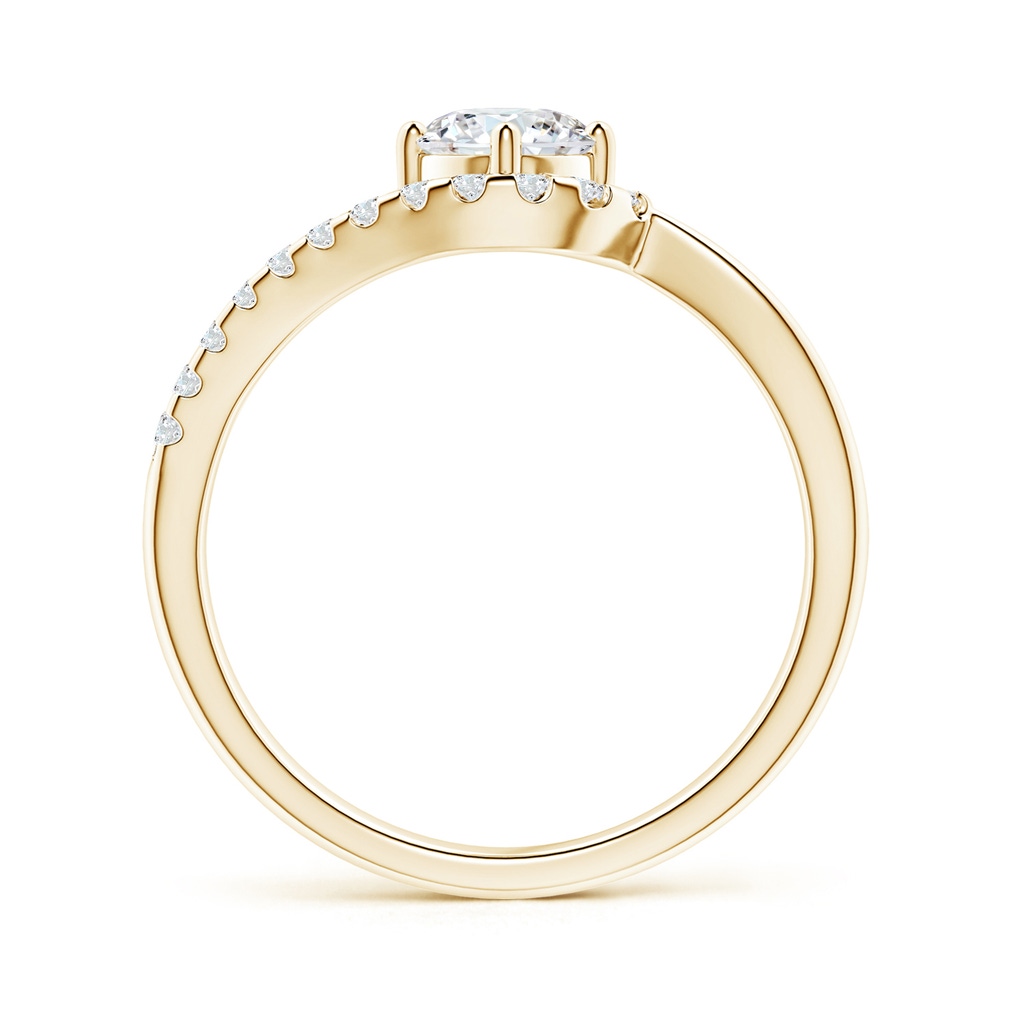 5.1mm FGVS Lab-Grown Solitaire Round Diamond Swirl Promise Ring in Yellow Gold Side 199