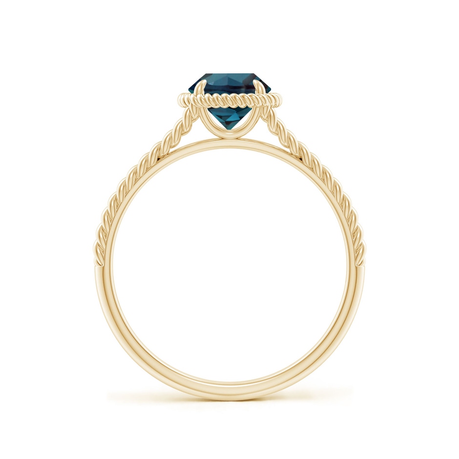 6mm Labgrown Lab-Grown Alexandrite Twist Rope Split Shank Ring in 18K Yellow Gold side 199
