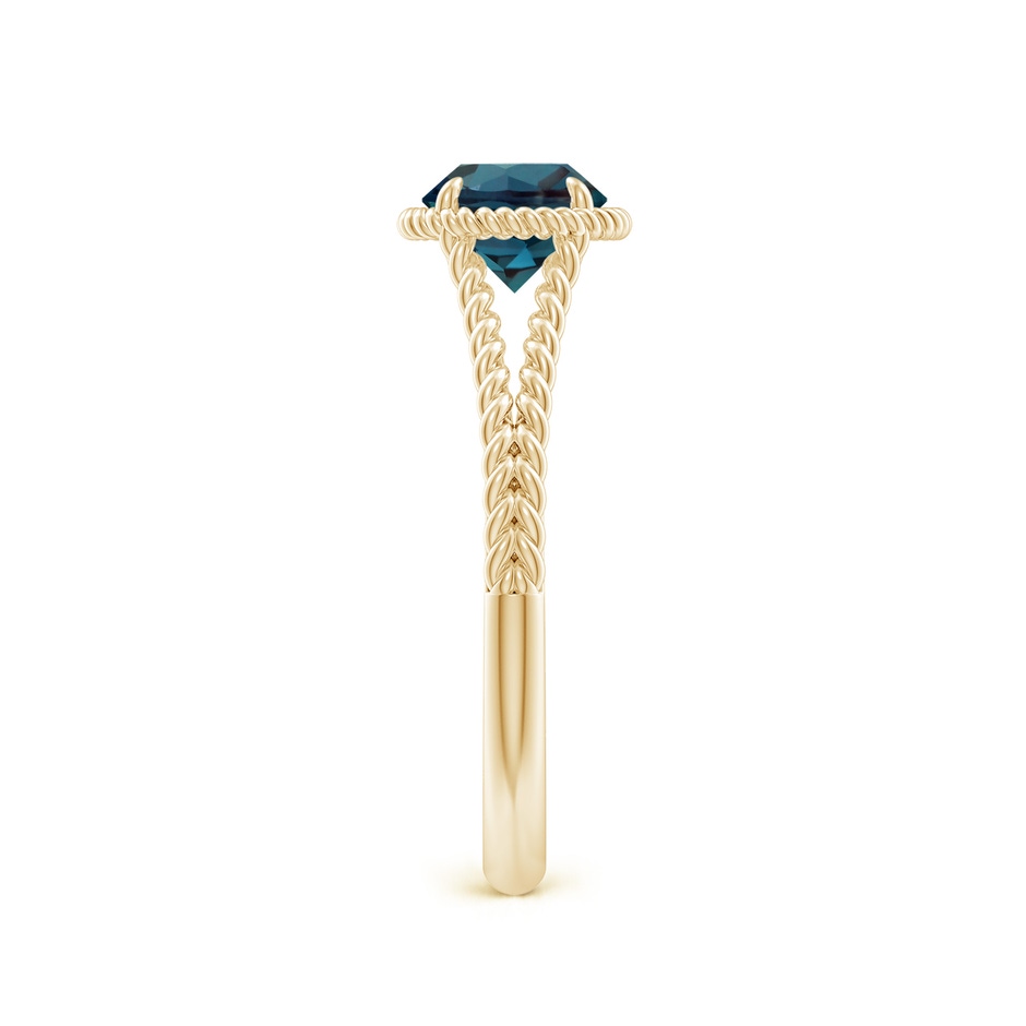 6mm Labgrown Lab-Grown Alexandrite Twist Rope Split Shank Ring in 18K Yellow Gold side 299