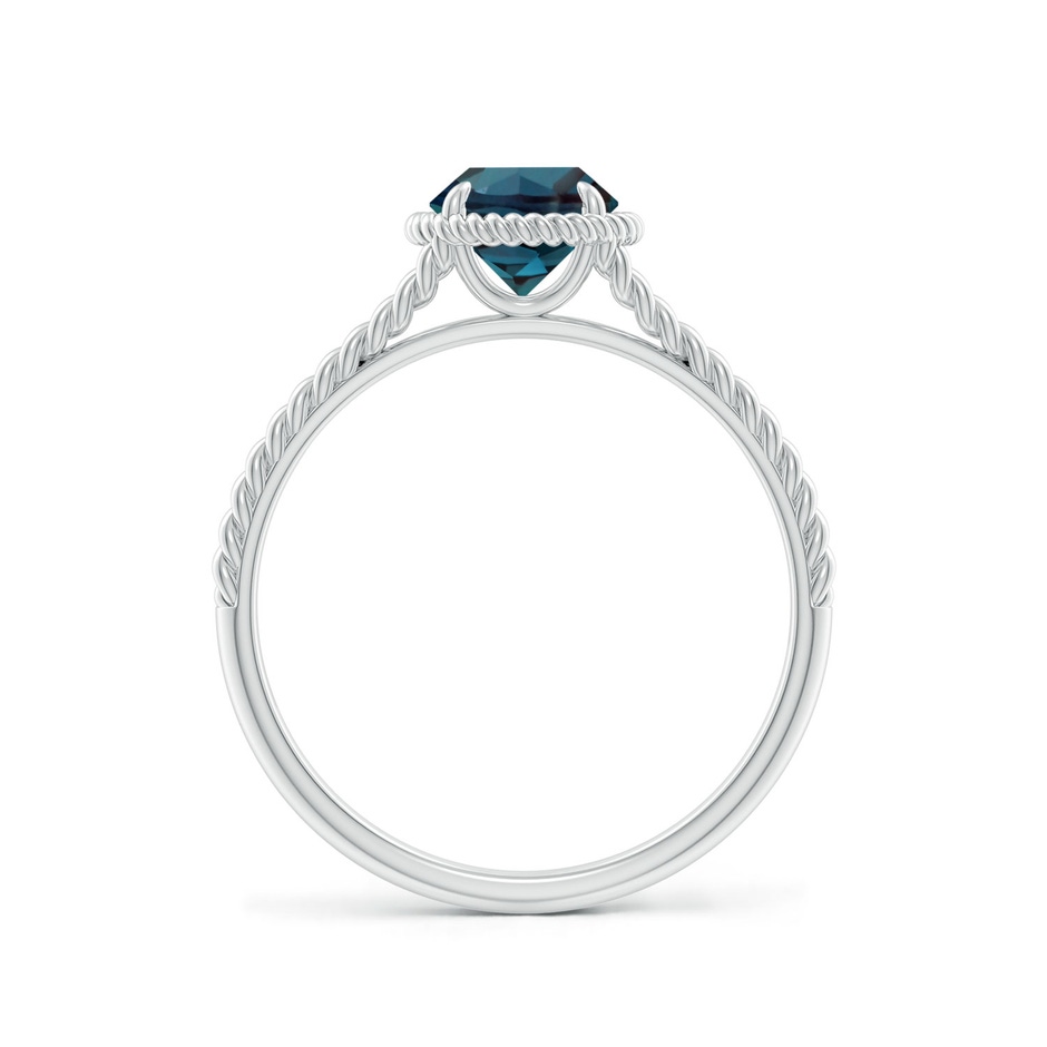 6mm Labgrown Lab-Grown Alexandrite Twist Rope Split Shank Ring in P950 Platinum side 199