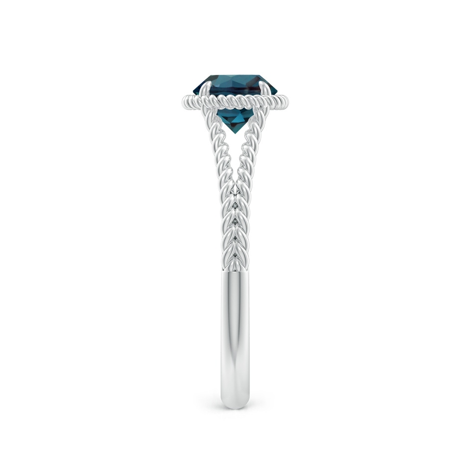 6mm Labgrown Lab-Grown Alexandrite Twist Rope Split Shank Ring in White Gold side 299