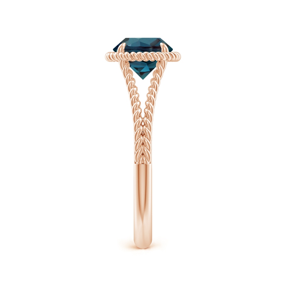 7mm Labgrown Lab-Grown Alexandrite Twist Rope Split Shank Ring in Rose Gold side 299