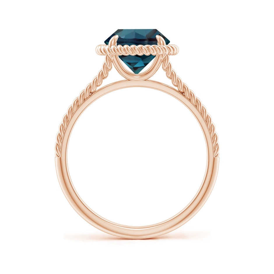 8mm Labgrown Lab-Grown Alexandrite Twist Rope Split Shank Ring in 18K Rose Gold side 199