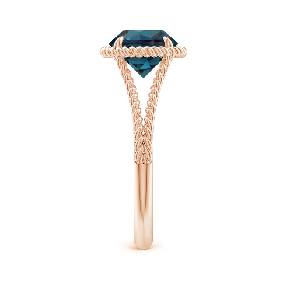 8mm Labgrown Lab-Grown Alexandrite Twist Rope Split Shank Ring in 18K Rose Gold side 299