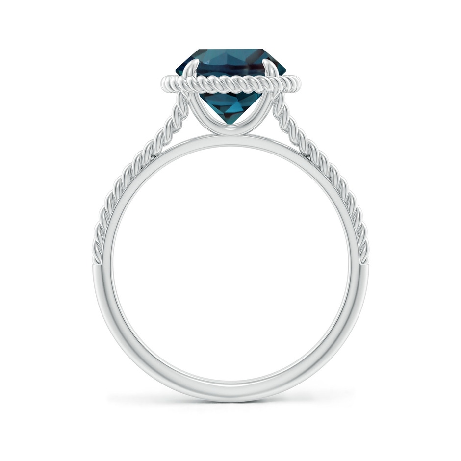 8mm Labgrown Lab-Grown Alexandrite Twist Rope Split Shank Ring in 18K White Gold side 199