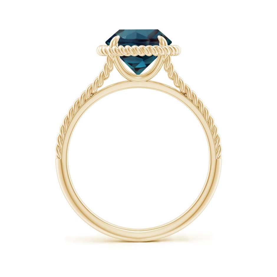 8mm Labgrown Lab-Grown Alexandrite Twist Rope Split Shank Ring in Yellow Gold side 199