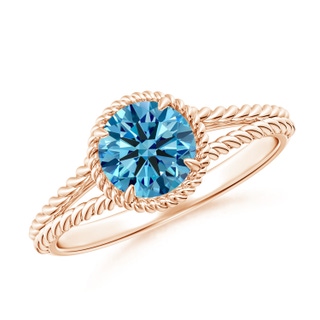 Round Fancy Intense, VS Lab Grown Blue Diamond