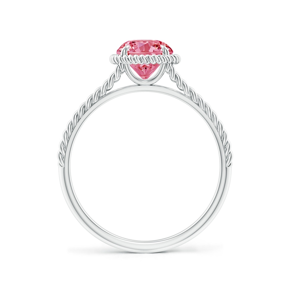 6.4mm Labgrown Lab-Grown Fancy Intense Pink Diamond Twist Rope Split Shank Ring in White Gold side 199
