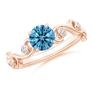 Round Fancy Intense, VS Lab Grown Blue Diamond