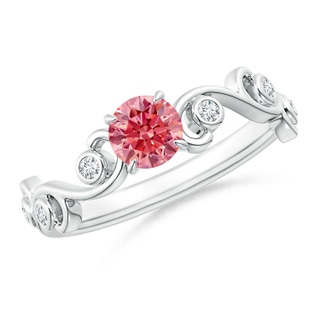 Round Fancy Intense, VS Lab Grown Pink Diamond