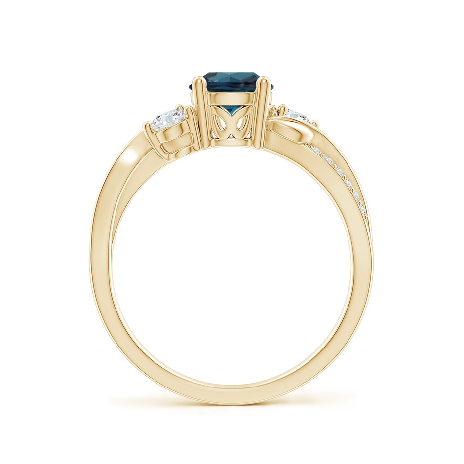 6mm Labgrown Lab-Grown Alexandrite and Diamond Twisted Vine Ring in 18K Yellow Gold side 199