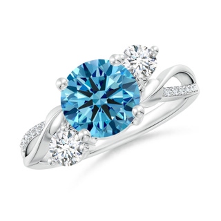 Round Fancy Intense, VS Lab Grown Blue Diamond