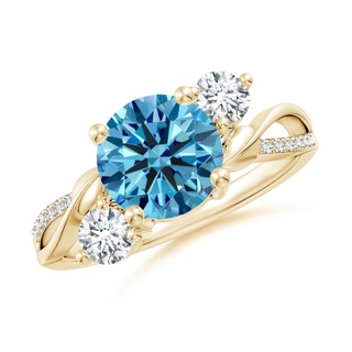 Round Fancy Intense, VS Lab Grown Blue Diamond