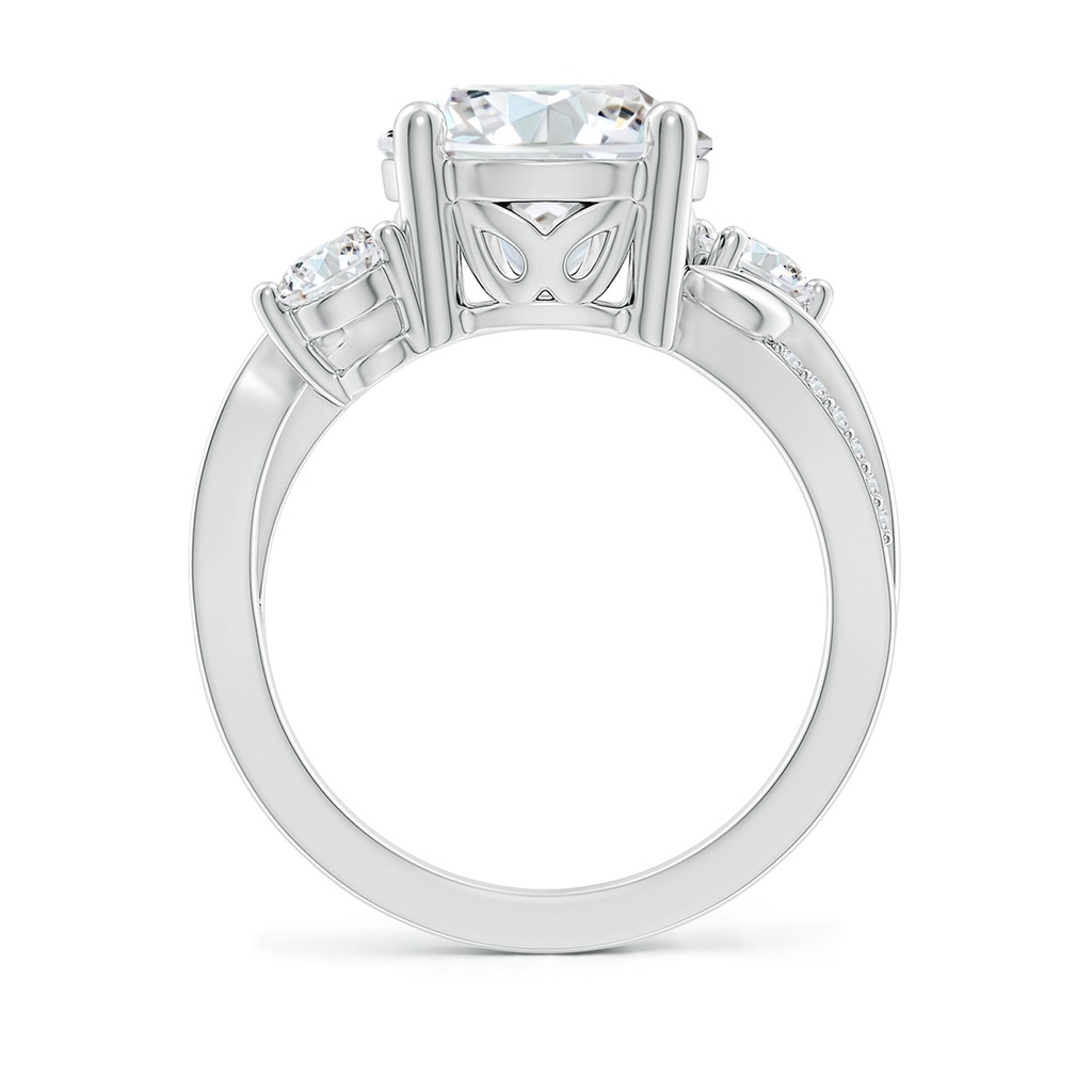 10.1mm FGVS Lab-Grown Three Stone Diamond Twisted Vine Ring in White Gold - side 199
