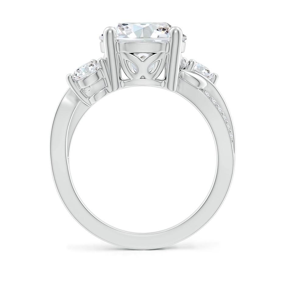 10.1mm FGVS Lab-Grown Three Stone Diamond Twisted Vine Ring in White Gold side 199