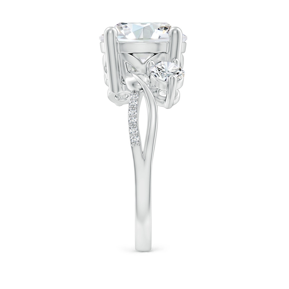 10.1mm FGVS Lab-Grown Three Stone Diamond Twisted Vine Ring in White Gold side 299